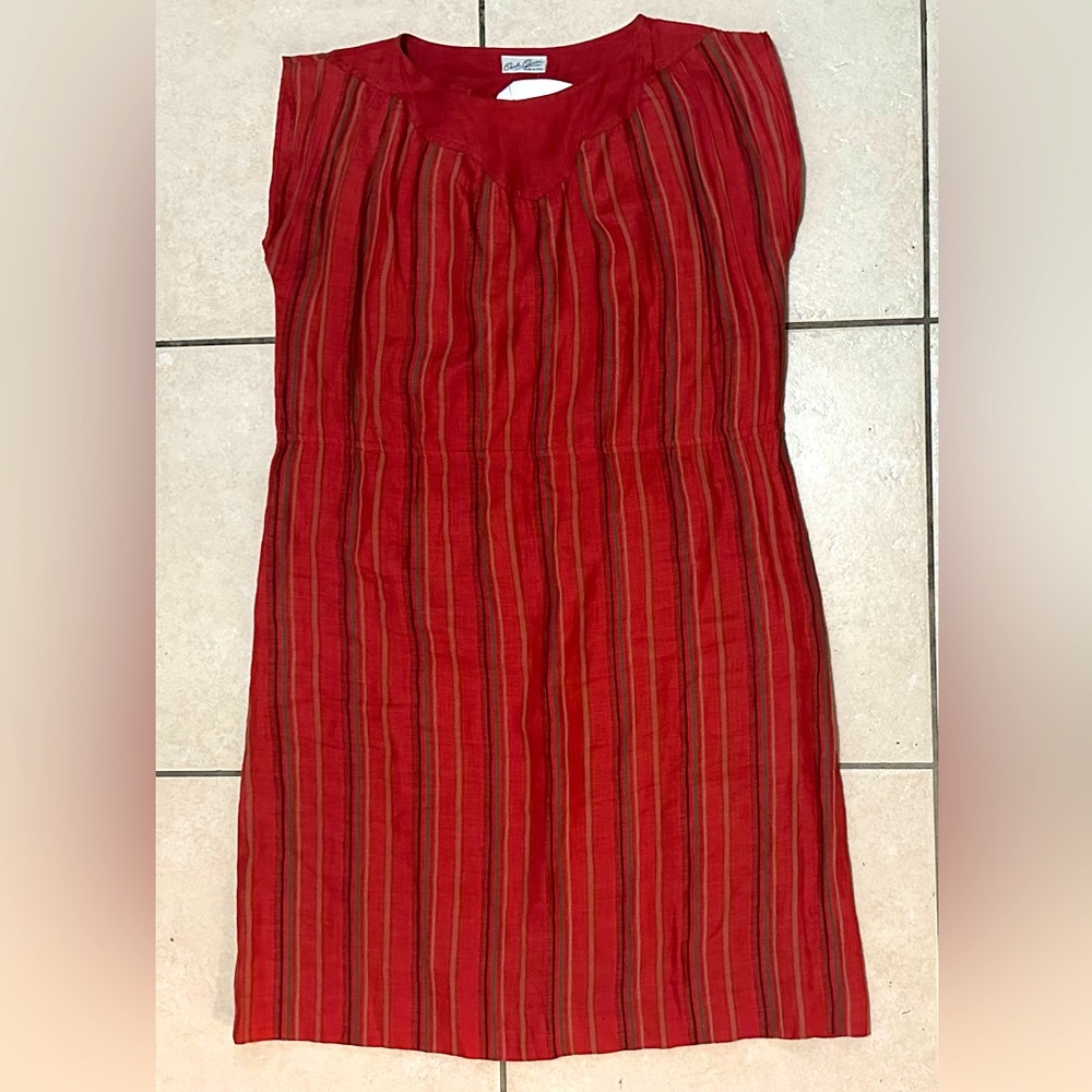 CARLA CARINI VINTAGE LINEN DRESS NWT